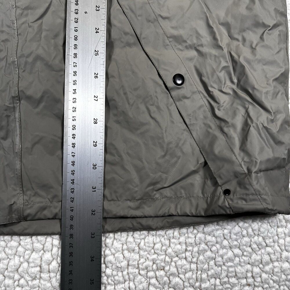 Eddie Bauer Jacket Mens XL Beige PVC Nylon Vented Waterproof Rain Coat‎ - Picture 15 of 15